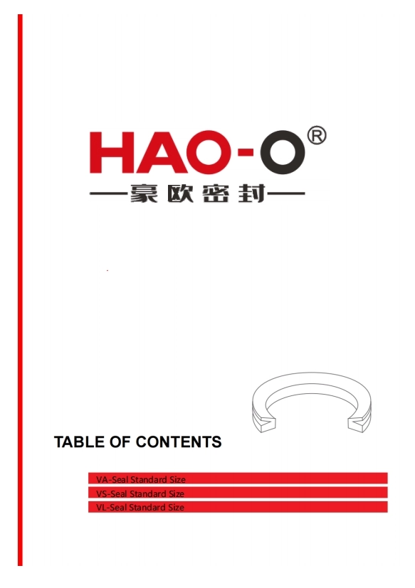 Cat&aacute;logo HAO-O Seal V-SEAL