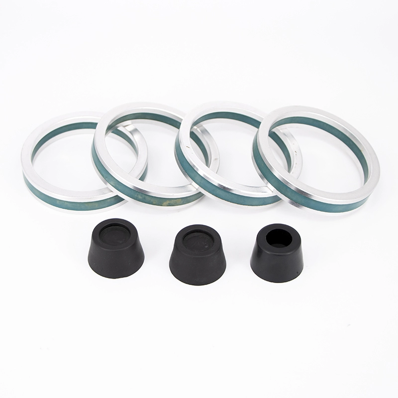 Sello de caucho adherido mental