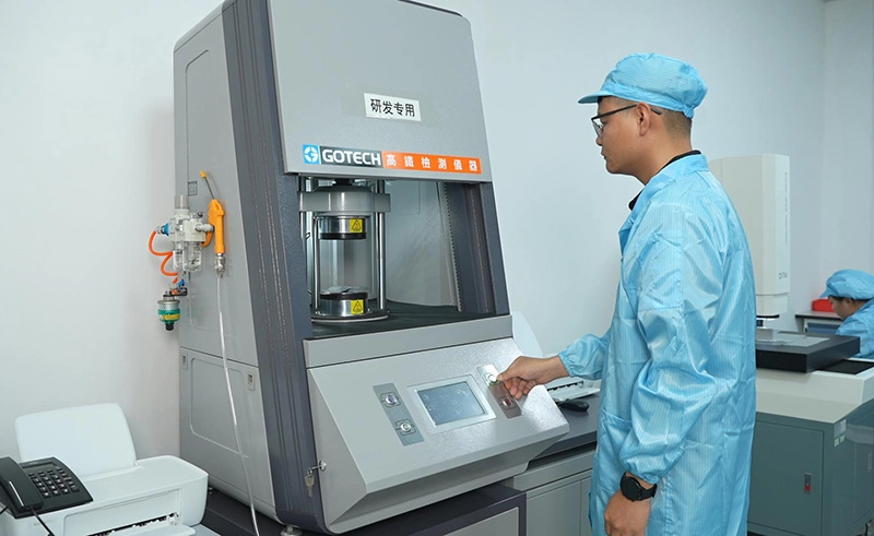  Prueba de material en laboratorio